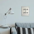 thumbnail image 2 of Stupell Industries Lived In Loved In Phrase Blue Bistro Stripe Gray Framed by Daphne Polselli, 2 of 7