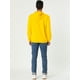 thumbnail image 5 of Sudadera con capucha para hombre, manga larga, con cordón sólido y bolsillo Amarillo M, 5 of 6