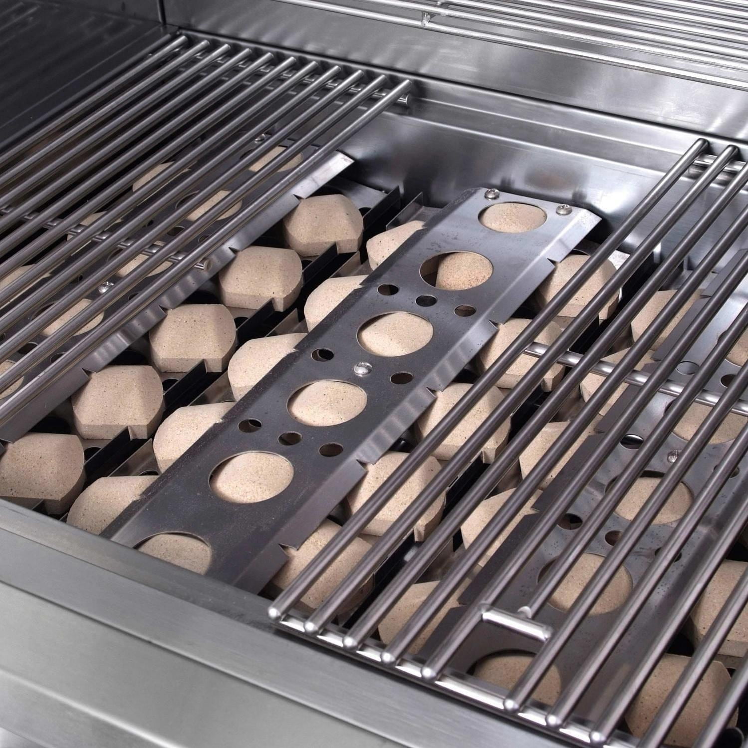 RCS Premier Series 32-Inch 4-Burner Built-In Natural Gas Grill With Rear Infrared Burner & Grill Lights - RJC32AL