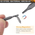 thumbnail image 4 of Uxcell 12 piezas T6H Punta de destornillador Torx 5/32" Mango hexagonal 28mm Longitud Magnético Estrella Cabeza de 6 Puntos Punta de destornillador de acero S2 con agujero, 4 of 7