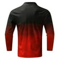 thumbnail image 4 of KDFJPTH Men's Polo Shirts Long Sleeve Shirts Red L, 4 of 4