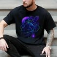 thumbnail image 5 of Vaporwave Plague Doctor T-Shirt, Retro Neon Horror Vibes Halloween Tee, 5 of 5