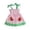 a-Pink7358, variant on FINALGANG Toddler Girls Watermelon Print Gingham Dress Polka Dot Tie Shoulder Straps Smocked Bodice Rickrack Cute Summer Dress For Daily Wear Pink 0-3 Months