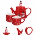 thumbnail image 2 of ACDANC 2026 New 1 Set of Christmas Teapot Ceramic Teaware - Christmas Style Tea Cup Set,For Holiday Gatherings,Christmas Parties,Tea Time,Festive Décor,Gift Giving, 2 of 6