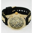 thumbnail image 4 of 48mm Montres Carlo Luxury Fashion Silicone Band Clubbing Hip Hop Men's Watch (Gold/Black), 4 of 4