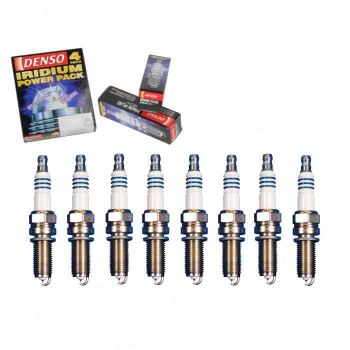 8 pc DENSO 5353 Iridium Power Spark Plugs for 004 159 18 03 004 159 44 03 004 159 49 03 004 159 58 03 132 159 00 03 132 159 01 03 132 159 02 03 1822A010 1822A011 6800 5667AB IXUH22 Ignition Wire