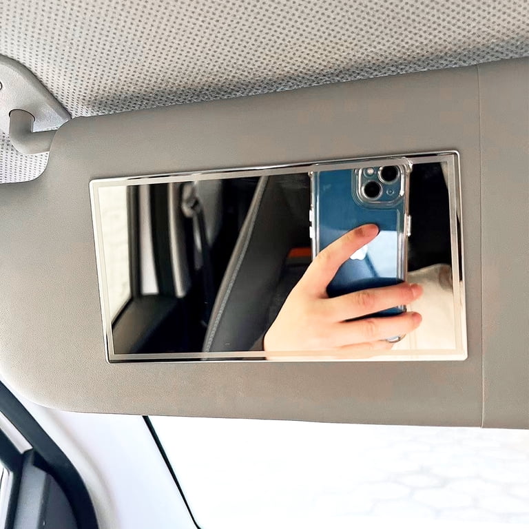 Universal Car Sun Visor Vanity Mirror - High-Def Makeup Mirror With Straps For Cars, SUVs & Trucks