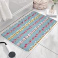 thumbnail image 3 of Pioneer Flower Floral Print Flannel Non Slip Door Rugs,Washable Door Mats Indoor,Decorative Door Mats,Dirt-Resistant and Absorbent Doormat for Entrance,Bedroom,Kitchen,Bathroom,23.5"x16", 3 of 5