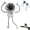 White, variant on Portable Robot Fan Man with Remote, Personal Table Fan with 3 Speeds Strong Airflow & Rechargeable Battery, Small Fans for Office, Home, Outdoors Sports Camping Traveling