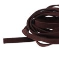 thumbnail image 3 of Cordón de cuero suave Cuerda de gamuza Cuerda trenzada Cordón Artesanía Joyería DIY Marrón oscuro Sunnimix Cordón de gamuza para hacer joyas, 3 of 7