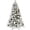 5FTWhite, variant on DEALTOPS 8 FT Pre-Lit Flocked Artificial Christmas Tree with 470 Warm White LED Lights, 1242 Tips & Metal Stand