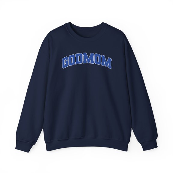 Godmom Godmother Sweatshirt Gifts Crew Neck Shirt Long Sleeve Unisex