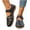 Black, variant on Tbopshirt Women Summer Sandals Closed Toe Trendy Comfortable Flat Sandals Beach Vacation