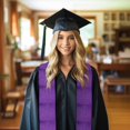 thumbnail image 6 of Haiem Glitter Purple Pattern Graduation Stole 2024 | Premium Satin Sash for Graduation Ceremony, 6 of 7
