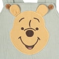 thumbnail image 6 of Disney Winnie the Pooh Baby Boys' 3-Piece Shortall, Graphic Tee, and Bucket Hat Set Light Green Winnie the Pooh, 6 of 6