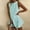 Mint Green, variant on Women's Casual Tennis Dress ? Summer Sleeveless Casual Tennis Dress with Printed Loose Beach Style Green S