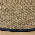 thumbnail image 3 of SAFAVIEH Natural Fiber Arbor Bordered Area Rug, Natural/Navy Blue, 3' x 3' Round, 3 of 10