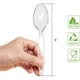 thumbnail image 2 of Heavyweight Plastic Spoons, Clear, 100 Count, 2 of 4