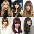 thumbnail image 7 of SEGO Hair Bangs Clip in Hair Extension Brown Clip on Hair French Fringe with Natural Flat Neat Bangs for Women Hairpiece, 7 of 7