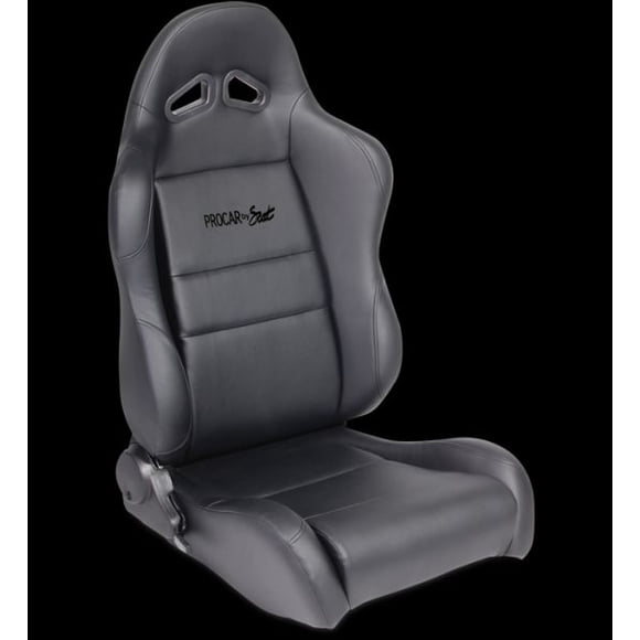 Procar By Scat 80-1610-51R Siège SPORTSMAN (TM) Série 1610 Côté Passager; Inclinable; Course; Noir; Cuir Synthétique; avec Appui-Tête Moulé; Nécessite un Support d'Adaptateur de Siège