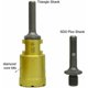 thumbnail image 5 of Adaptador de portabrocas para taladros manuales eléctricos, adaptador de brocas de núcleo con vástago triangular y acero de aleación, 2 piezas de biela de acero de grado industrial para taladro, 5 of 5