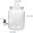 thumbnail image 2 of OATIPHO Clear Glass Wine Storage Bottle for Home Use Sealed Container, 2 of 8