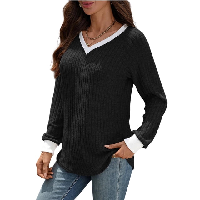 Chemises à Manches Longues pour Femmes Tunique pour Femmes Chemise à Manches Longues pour Femmes Hauts pour Femmes Manches Longues Automne Hauts à Manches Longues pour Femmes