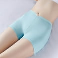 thumbnail image 4 of Bigersell Women Boy Short Panties Cotton Boyshort No Show Boy Shorts Underwear for Women Seamless Boxers Briefs High Waisted Underwear Light Blue XXL, 4 of 6