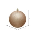 thumbnail image 2 of Vickerman 2.4" Cafe Latte Glitter Ball Ornament, 24 per Bag, 2 of 2