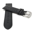 thumbnail image 2 of 22mm GT Rally Perforrated, Vented Racer Leather Watch Strap Band, Stainless Steel Buckle, 2 of 8
