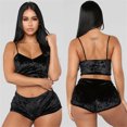thumbnail image 2 of Tbopshirt Lingerie for Women,Womens Lingeries Set New Women Fashion Lingerie Velvet Camisole Bow Shorts Set Plus Size Bra Underwear,Valentines Day Gift for Her, 2 of 9