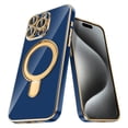 thumbnail image 2 of Dteck Screen Protector Case for iPhone 14 Pro Max,Magnetic Plating TPU Case Lens Camera Protector Mag-Safe Invisible Stand Shockproof Back Cover,Blue, 2 of 9
