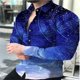 thumbnail image 1 of Camisa de hombre estilo retro con solapa tribal, moda urbana para exteriores, camisa retro de manga larga, ropa cómoda y suave para hombre 2024, 1 of 6