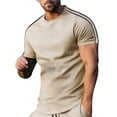 thumbnail image 2 of Dagugfen Workout Shirts for Men Short Sleeve Crew Neck Slim Lightweight Running Training Athletic Tee Shirts, 2 of 5