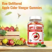 Zammex ACV Gummies, Organic Apple Cider Vinegar Gummies 500mg, Stomach Fat Burner, Keto Gummies, 60 Counts