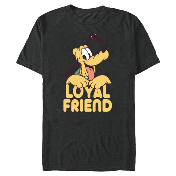 Disney Pluto Mickey Mouse’s Dog Pal Loyal Friend - Short Sleeve Blended T-Shirt for Adults - Customized-Dark Heather