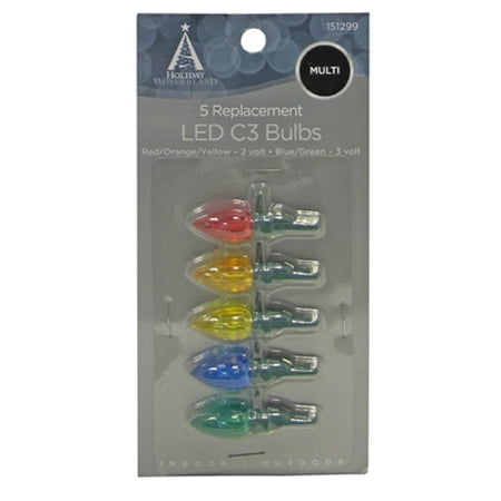 Christmas Lights LED Replacement Bulb, C3, Multi-Color, 5-Pk Christmas Lights LED Replacement Bulb, C3, Multi-Color, 5-Pk. - Walmart.com - Christmas Lights LED Replacement Bulb, C3, Multi-Color, 5-Pk