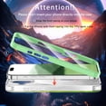 thumbnail image 5 of iPhone 16 Plus Case with Screen Protector, Gradient Color Feather Pattern Full Body Shockproof Protective Anti-Scratch Drop Proof Slim Fit Phone Case for Apple iPhone 16 Plus, Green, 5 of 6