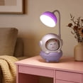 thumbnail image 5 of Cute Astronaut Cats Desk Lamp with Pen Container, USB Rechargeable, Flexible Gooseneck, Decorative Table Light for Workspace, Bedroom, Office, 5 of 5