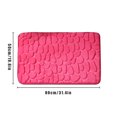 thumbnail image 4 of Alfombra para inodoro, hogar, hotel, baño, absorción de agua, alfombrilla antideslizante, alfombra de fibra química, rosa roja, 50x80cm Sweethay HA001838-10, 4 of 6