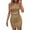 Beige, variant on Women Solid Sleeveless Hollow Out Back Strap Bohemian Airy Soft Light Summer Beach Dresses