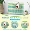 thumbnail image 3 of shiyou-Crochet Kit for Beginners, Crochet Bag Starter Kit with Step-by-Step Video Tutorials, Crochet Tote Bag Set,Including Gradient Color Yarn, Crochet Hook, Plush Doll Charms (Green), 3 of 4