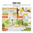 thumbnail image 6 of VEVOR Stretch Spandex Chair Sashes, Chair Slipcover and Stretch Chair Sash with Round Buckle, Elastic Chair Bands, Fitting Wedding, Holiday, Banquet, Party Chair Decoration (50 PCS Golden Yellow), 6 of 10