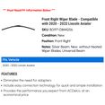 thumbnail image 2 of Front Right Wiper Blade - Compatible with 2020 - 2022 Lincoln Aviator 2021, 2 of 2