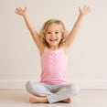 thumbnail image 4 of Hbhpov Girl's Floral Undershirt, Kids Soft Cotton Cami Tank Top 4-Pack, Sizes 2-8T, 4 of 8