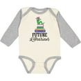 thumbnail image 3 of Inktastic Future Librarian Girls Reading Job Girls Long Sleeve Baby Bodysuit, 3 of 5