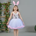 thumbnail image 2 of Shadoumai Easter Dress for Kids Girls Easter's Day Cartoon Bunny Bow Swing Dress Hats Outerwear Princess Dresses Baby Girl Clothes, 2 of 4
