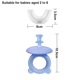 thumbnail image 2 of Paquete de 2 cepillos de dientes en forma de U para niños, cepillo de dientes de silicona con taza de almacenamiento, cuidado de los dientes bucales para niños Vhermosa CPB-US-CJZ764-2, 2 of 5