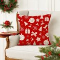 thumbnail image 7 of Wzzjkit Christmas Pillow Covers 18x18, Soft Plush Snowflake Tree Print Christmas Pillow Covers for Christmas Thanksgiving Holiday Decor Car Bed Sofa, Red Pillow Covers, 7 of 7