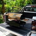 thumbnail image 4 of KingChii Wood Pellet Grill & Smoker with Detachable Body and Legs, 485 Sq. In. Cooking Area, Portable BBQ Grill for Outdoor Patio, Easy to Move & Compact Storage, Up to 425°F, Bronze, 4 of 19